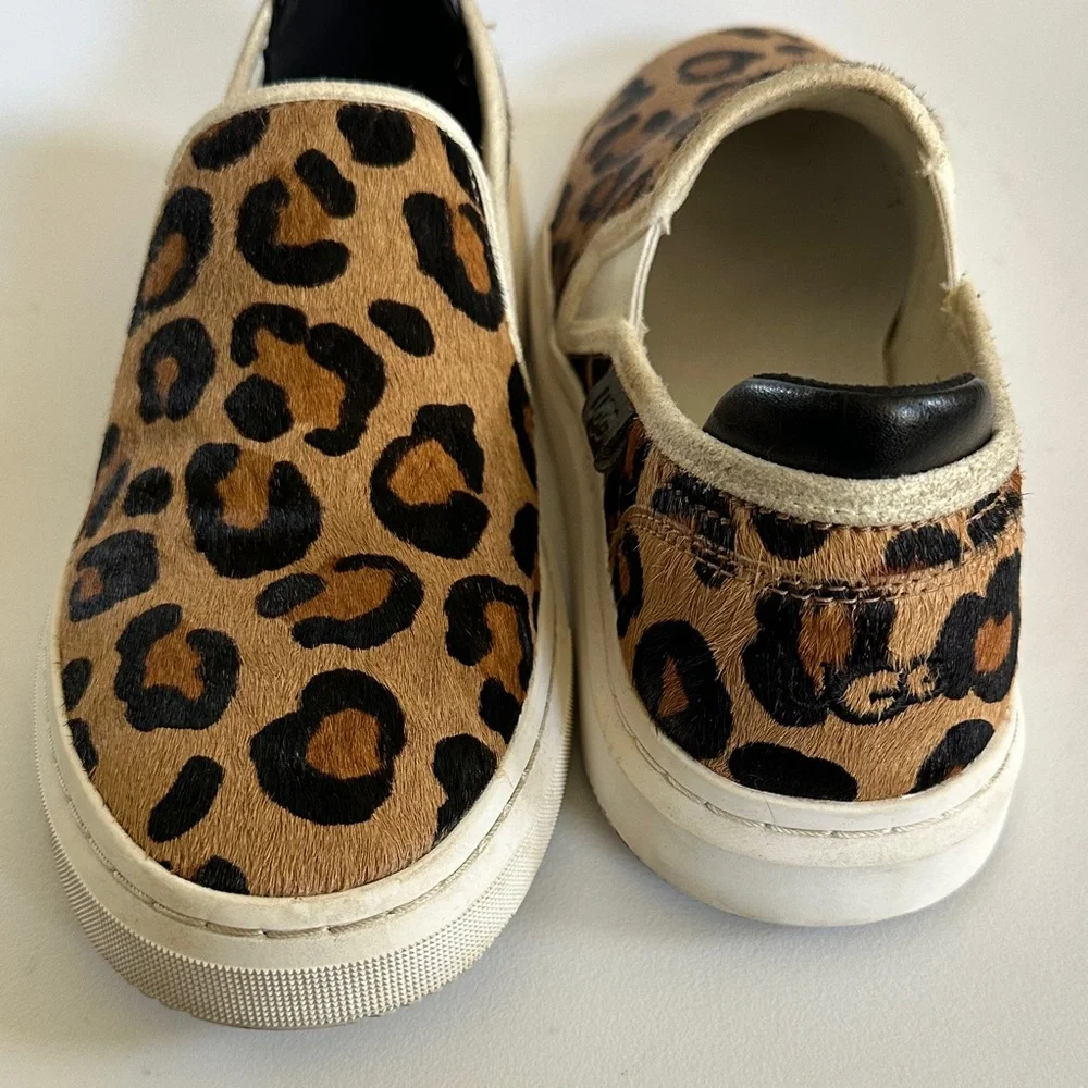 UGG Tan and Black Leopard Slip-On Sneakers - Picture 2 of 8